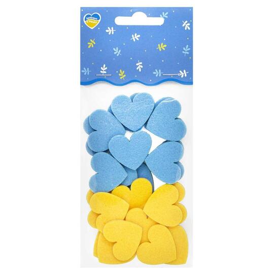 Наліпки з фетру Аплі Краплі Серця