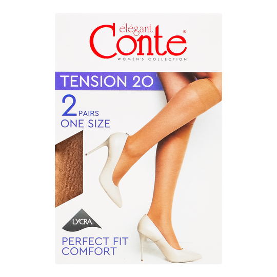 Напівпанчохи жін.CE Tension 20den Bronz