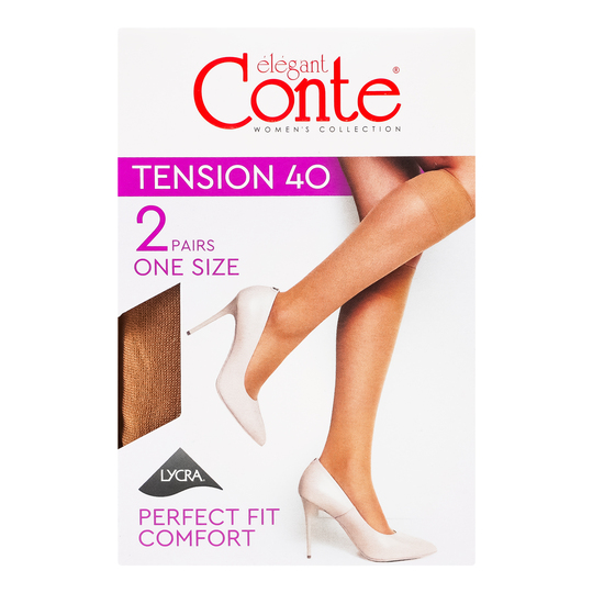 Напівпанчохи жін.CE Tension 40den Bronz