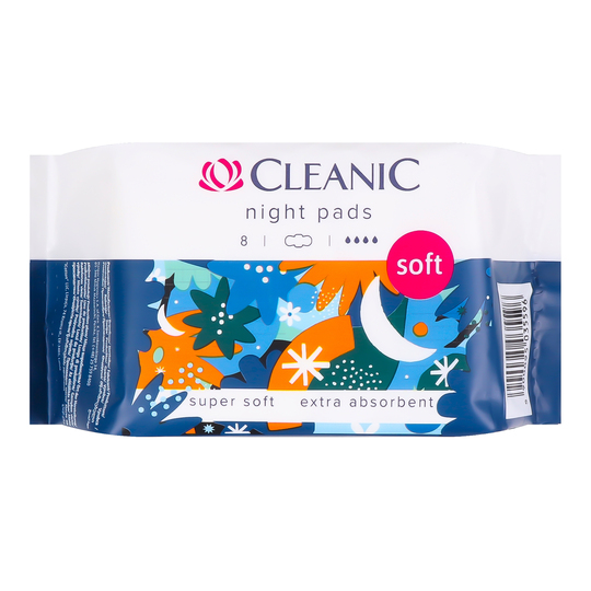 Прокладки soft нічні CLEANIC 8шт