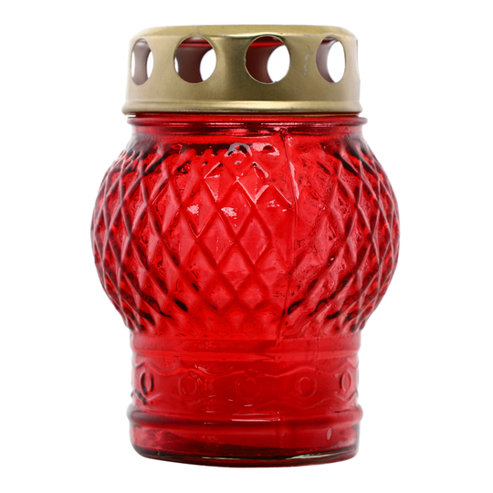 Лампадка в склі з свіч. Куля 10см