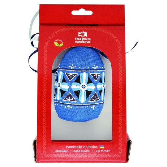 Сувенір Велика писанка синя Koza Dereza