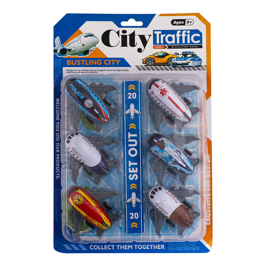 Літак наб. на зв.р. GRNW 6 шт 7*4*7,8см