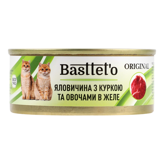Корм д/кот.бан.Basttet`o O.ял.кур.ов.85г