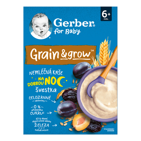 Каша вівс.пшен з чорносл. Gerber 200г