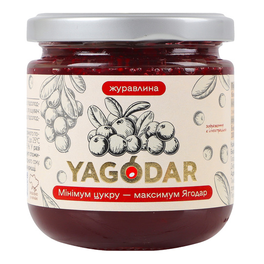 Джем Журавлина Yagodar 210г