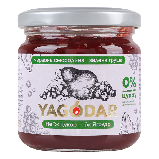 Джем Чер.смород-зел.груша Yagodar 210г