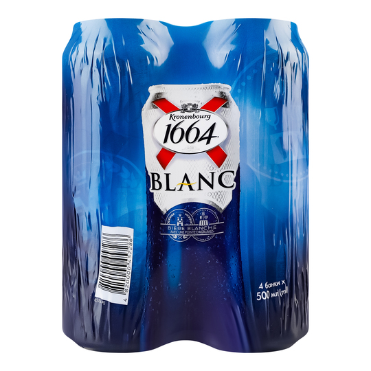 Пиво пш.Kronenbourg 4,8% 0,5л з/б 4-пак
