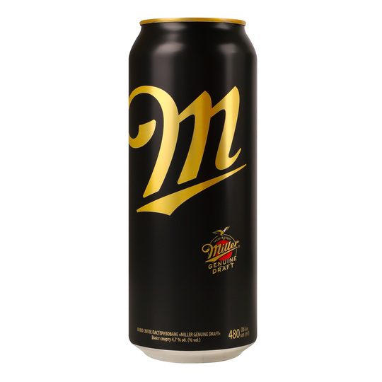 Пиво св.Miller 4,7% 0,48л з/б