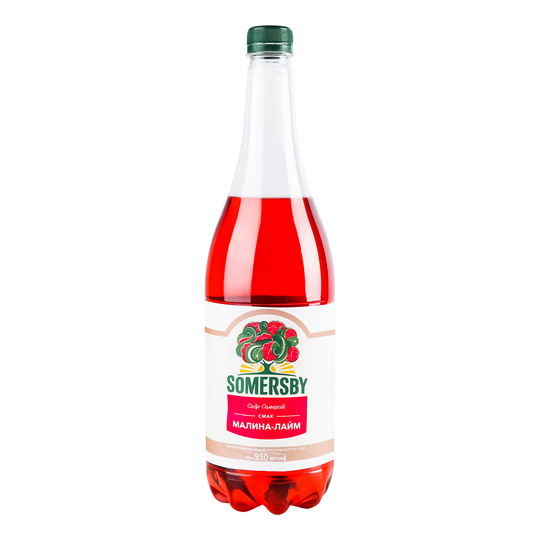 Сидр Somersby Малина-Лайм 4,7% 0,95л ПЕТ