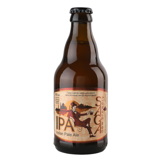 Пиво св.н/ф Saga IPA 5,0% 0,33л с/п