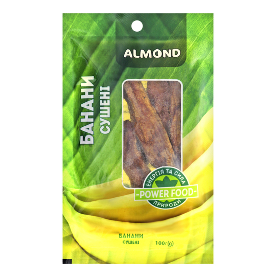 Банан сушений Almond м/у 100г