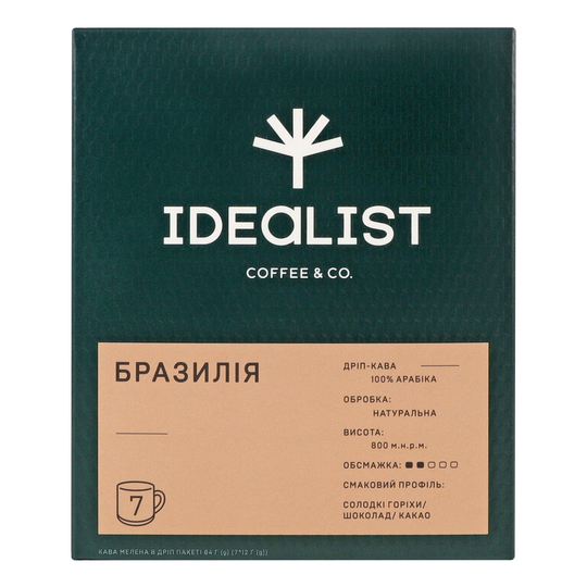 Кава в дріп Brazil Idealist Coffee 7х12г