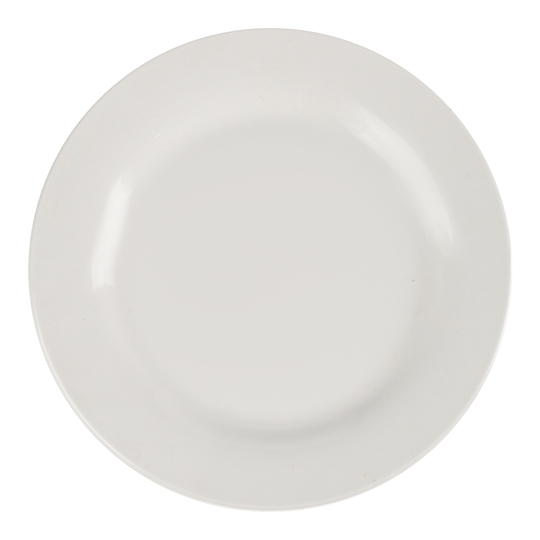 Тарілка порцеляна біла 22*1,8см