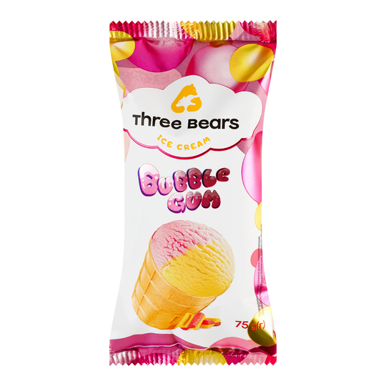 Морозиво Bubble gum ТриВедмеді ваф/ст75г