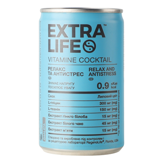 Напій ExtraLifeстев.рел+антистр.0,15лз/б