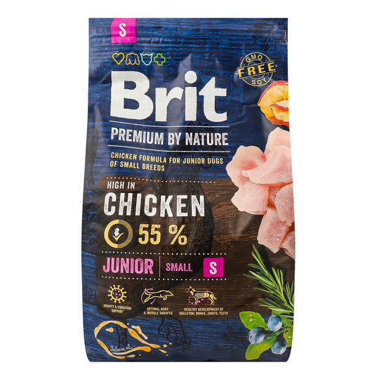 Корм д/цуц.мал.пор.сух.Brit Pr.курка 3кг