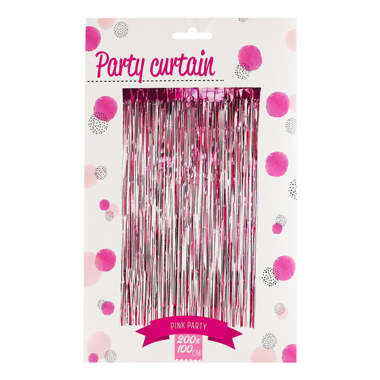 Штора декоративна д/веч.рожева200*100см