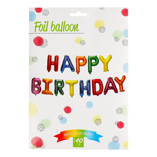 Кулі фольгов.надув.HAPPY BIRTHDAY в ас.