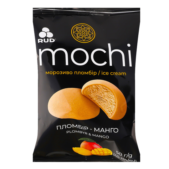 Морозиво Mochi пломбір-манго Рудь 50г