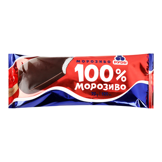 Морозиво ескімо 100% Рудь 70г