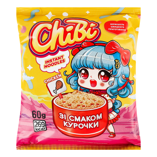 Вермішель куряча негостра ChiBi 60г