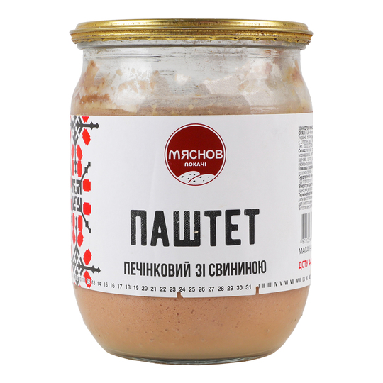 Паштет печінк.зі свин.М.Л. ДСТУ с/б 500г