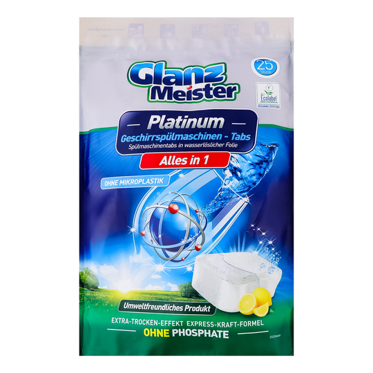 Таблетки д/пмм Glanz Meister Platin.25шт