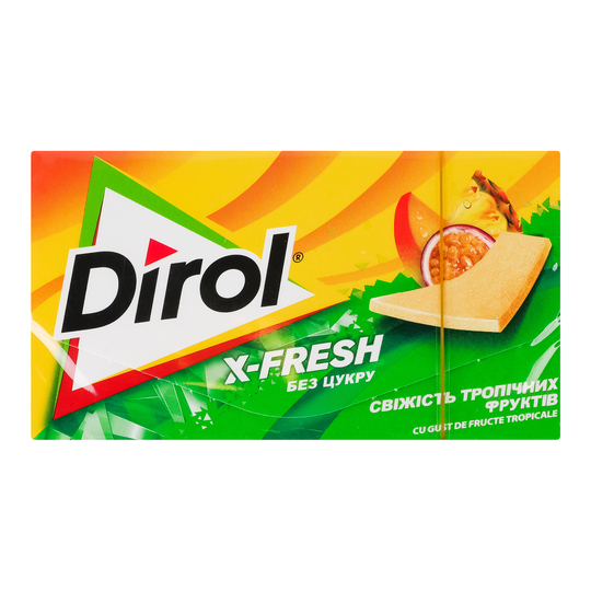 Гумка жув.троп.фрт x-fresh Dirol 13,5г