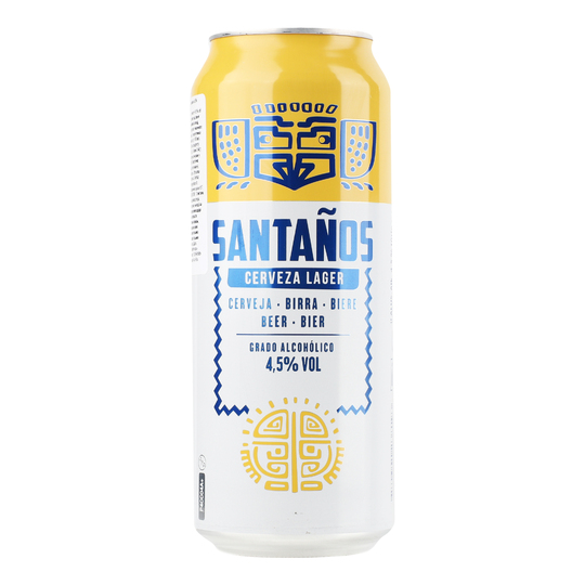 Пиво св.Santanos Lager 4,5% 0,5л з/б