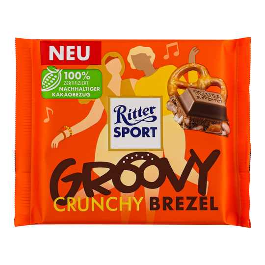 Шоколад мол.шм.крен.пла.Ritter Sport100г