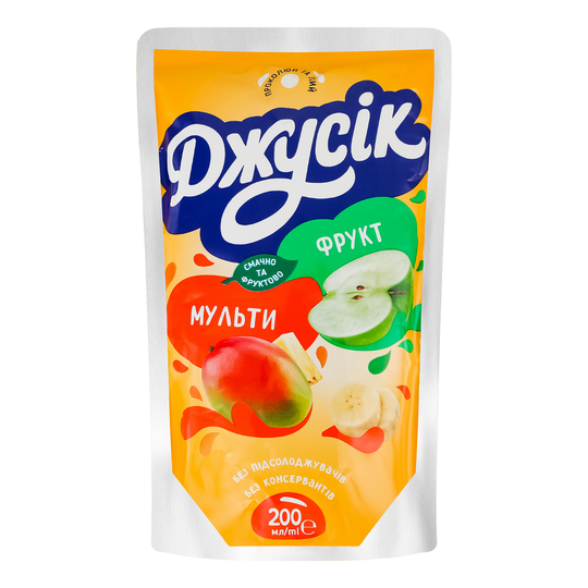 Напій сок.Джусік мультифрукт 0,2л д/п