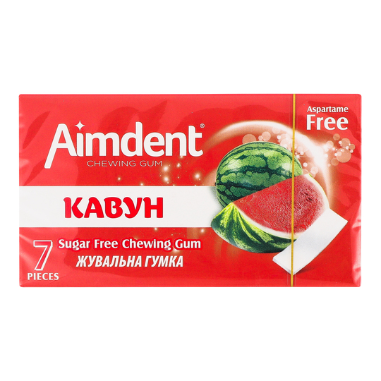 Гумка жувальна кавун Aimdent п/е 14,5г