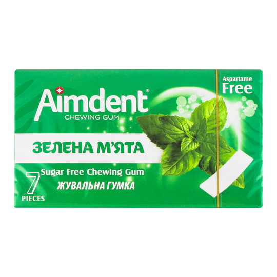 Гумка жувальна м'ята Aimdent п/е 14,5г