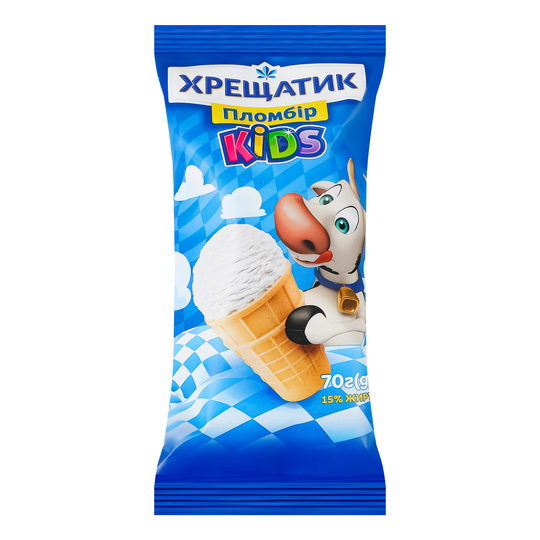 Морозиво 15% пломбір Kids Хрещатик 70г
