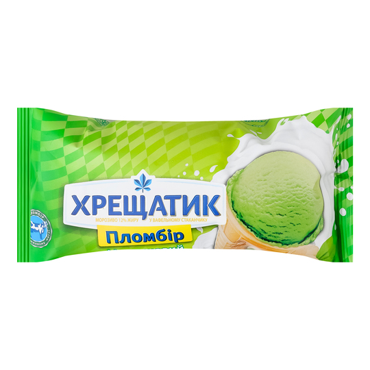 Морозиво 12% Фісташковий Хрещатик 70г