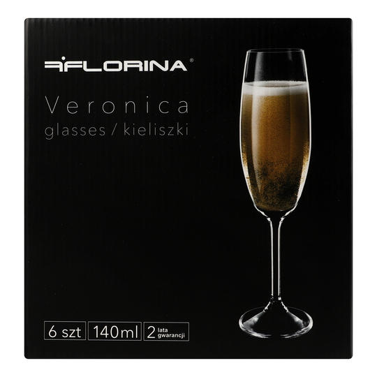 Набір келихів д/шамп. Florina V.6*140мл