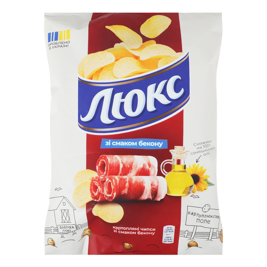 Чипси картопляні бекон Люкс 105г