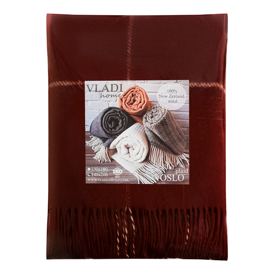 Плед біло-бежевий Осло Vladi 140*200см