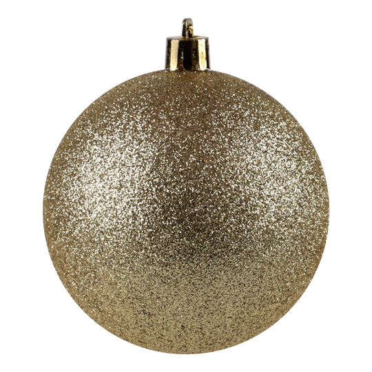 Куля ялинкова GRNW золото гліттер 8см