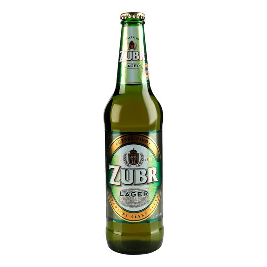 Пиво світле Zubr Lager 5% 0,5л с/пл
