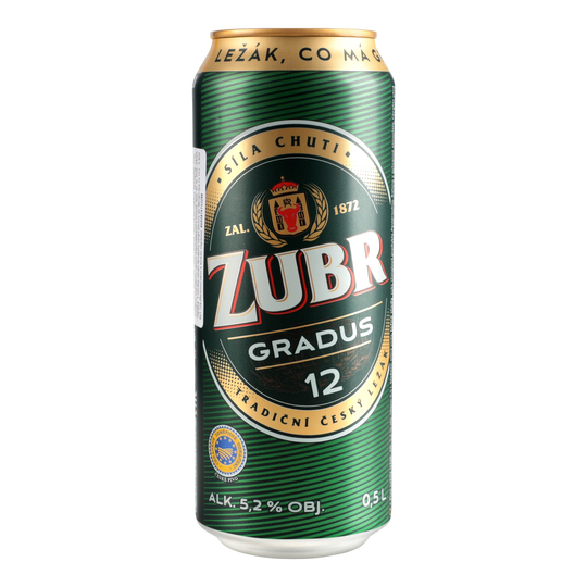 Пиво світле Zubr Gradus 5,2% 0,5л з/б