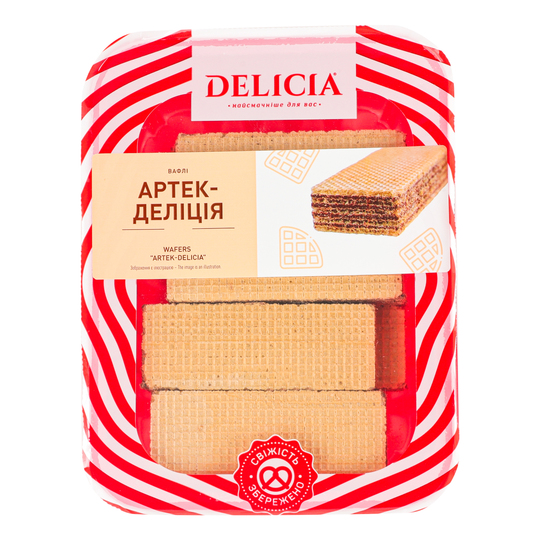 Вафлі класичні Артек Delicia 280г