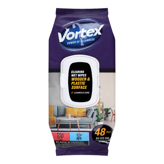 Серветки вологі для меблів Vortex48 шт