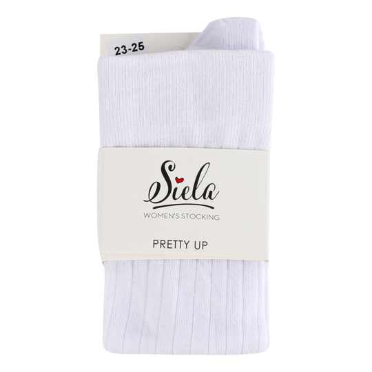 Підколінники ж.біл рубчик Siela 23-25р