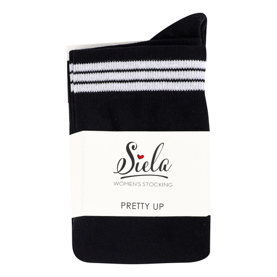 Підколінники ж.чор. з смуж.Siela 23-25р