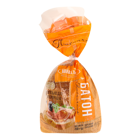 Батон Пшеничн.Київхліб пол.н/ск.уп.250г