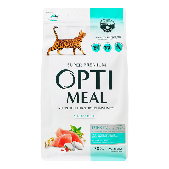 Корм д/кот.ст.сух. Optimeal інд.овес700г