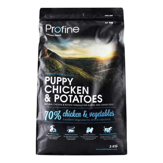 Корм д/цуц.сер.п.сух.Profine кур.кар.3кг