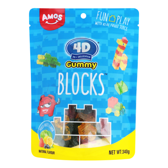 Цукерки желейні 4D BLOCK AMOS 340г
